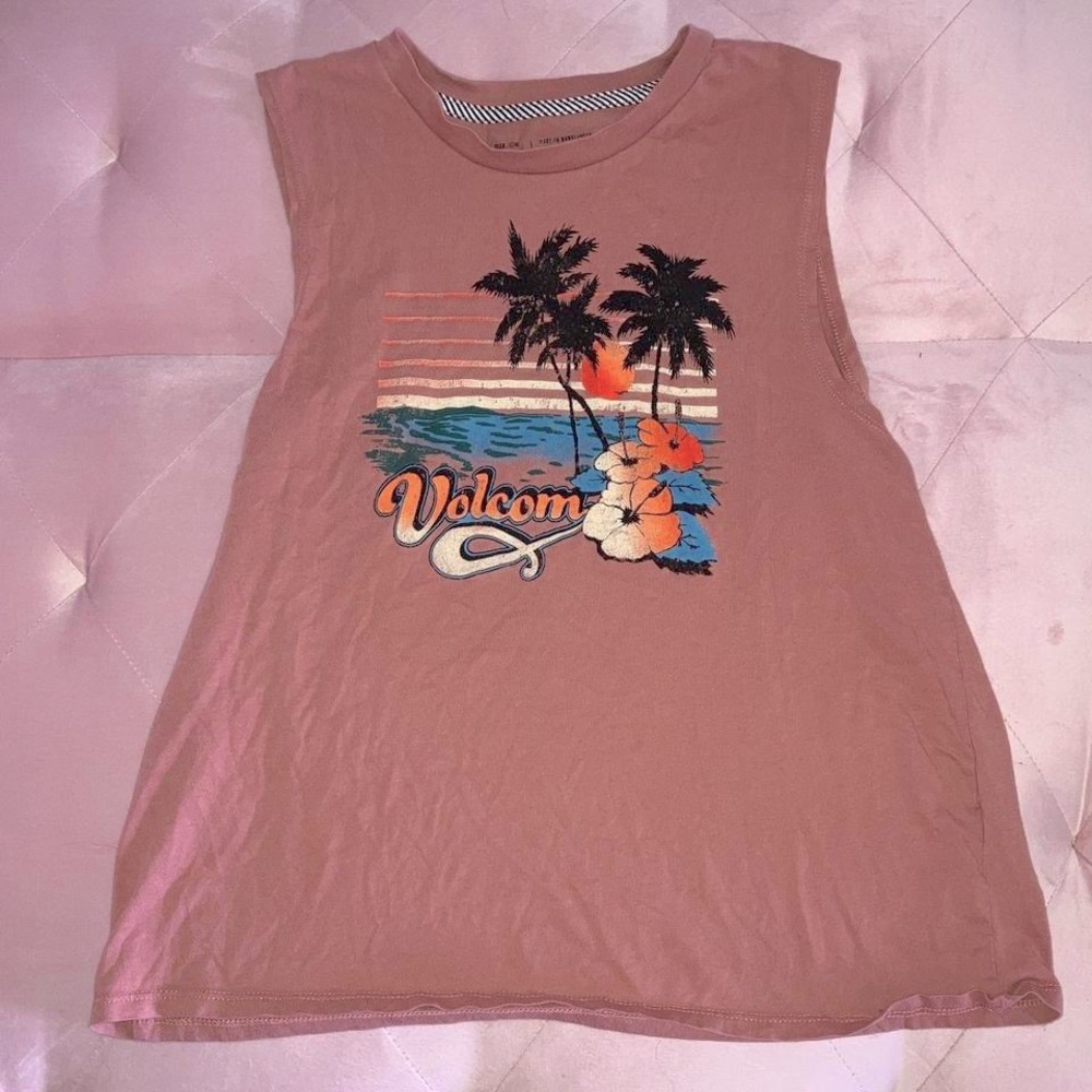 Pink Volcom Tank Top